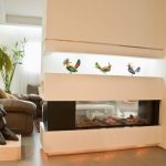 gas fireplace-tunnel 01 double side