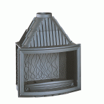 INVICTA Wood Fireplace Panoramic 85  REF - P628544-STPSIZE - 80 Cm