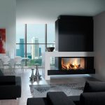 wood fireplace-double side 001