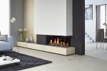 Dancing Flame Gas Fireplace Corner Right 100
