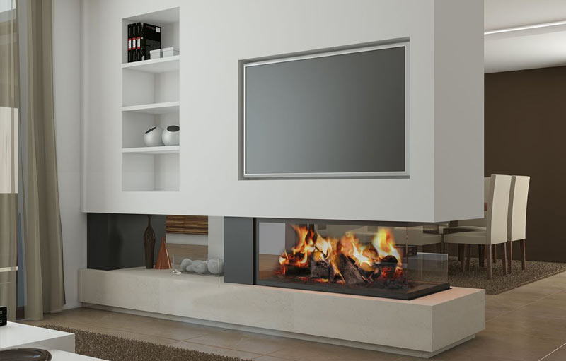 184.jpg gas fireplace-room divider 006 - Image 1