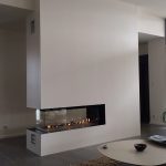 DANCING FLAME  Gas Fireplace divider 160