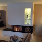 Wood fireplace corner 002