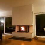 wood fireplace -3 sided -007