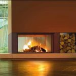 wood fireplace-double side 006