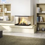 wood fireplace -3 sided -009