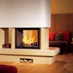wood fireplace-double side 008