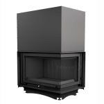 KRATKI Wood Fireplace Corner Right Oliwia 18 Kw Raisable