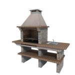BARBECUE-BRCMTS PORTUGAL Brick BBQ 191 Berlin Preto Right Bench