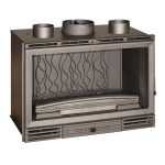 INVICTA Wood Fireplace Turbo Grand Vision 80 Lateral