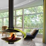 TRAFORART Wood Fireplace Central Fanny Black