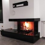 wood fireplace -3 sided -014
