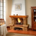 wood fireplace-Tina