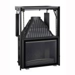 INVICTA FRANCE Wood Fireplace Wide View 80 Lux  Raisable
