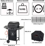 Activa Lava rock gas grill with side  cooker - Image 3