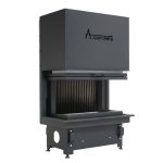 ACAMINETTI Wood Fire 3-Sided 90 Black Raisable