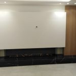 DANCING FLAME Gas Fireplace 3-Sided 230cm