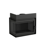 LA ROMAIN- fonte 700 L- Wood Fire corner left , 75cm with valve