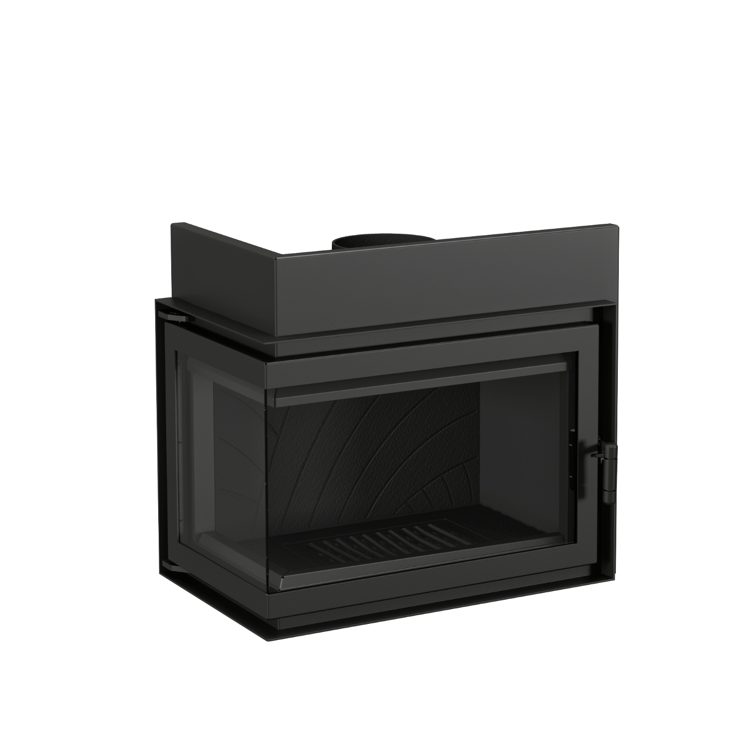FONT-700-L.png LA ROMAIN- fonte 700 L- Wood Fire corner left , 75cm with valve - Image 1