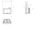 FONTE FLAMM- font 700 G - Wood Fire front, 70cm raisable door - Image 4