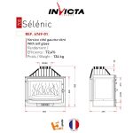 INVICTA FRANCE Wood Fireplace Corner Right 70 Selenic Lateral - Image 3