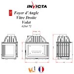 INVICTA FRANCE Wood Fireplace Corner Right lateral - Image 3