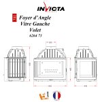 INVICTA FRANCE Wood Fireplace Corner Left lateral - Image 4
