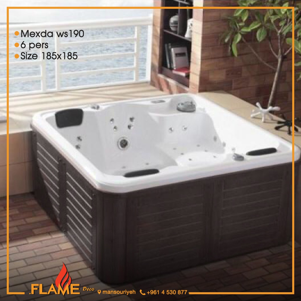 JSSJ2066.jpg Mexda WS190 outdoor Spa/Jacuzzi - Image 1