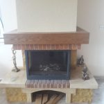 wood fireplace -3 sided -004