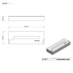 RUBY Bio-ethanol Burner 5820 ,SIZE - 58 Cm Ls Big Burner Inox + Glass - Image 2