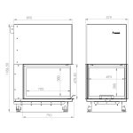 ACAMINETTI Wood Fire Divider 93 Black Raisable - Image 3