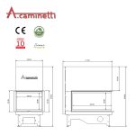 ACAMINETTI Wood Fire Divider 110 Black Raisable - Image 3