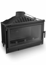 NORDFLAM - BERGAMO- Wood Fireplace 90cm  lateral