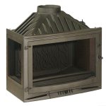 INVICTA FRANCE Wood Fireplace Corner Left 70 Selenic Lateral