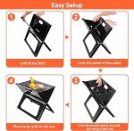 ACTIVA Folding barbecue klapp picnic  grill charcoal - Image 3