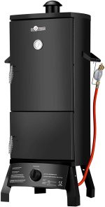 El Fuego® Gas Grill / -smoker Portland, black, 55x105x45 cm - Image 3