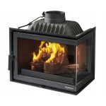NORDFLAM -ETNA- Wood Fireplace Corner Right 65cm, with valve, lateral