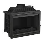 LA ROMAIN- fonte 800 - Wood Fire front, 80cm with valve