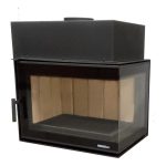 NORDFLAM -FABIO- Wood Fireplace Corner Right or Left 70cm, with valve, lateral - Image 2