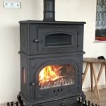FLAME STOVE- OPTIMA- cast iron stove with oven