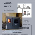IDS 008 wood stove with water heater (chauffage , boiler)