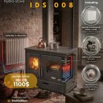 IDS 008 wood stove with water heater (chauffage , boiler)