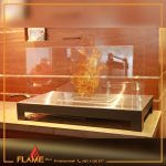 Eurotherm ISLAND ,free standing Ethanol Fireplace