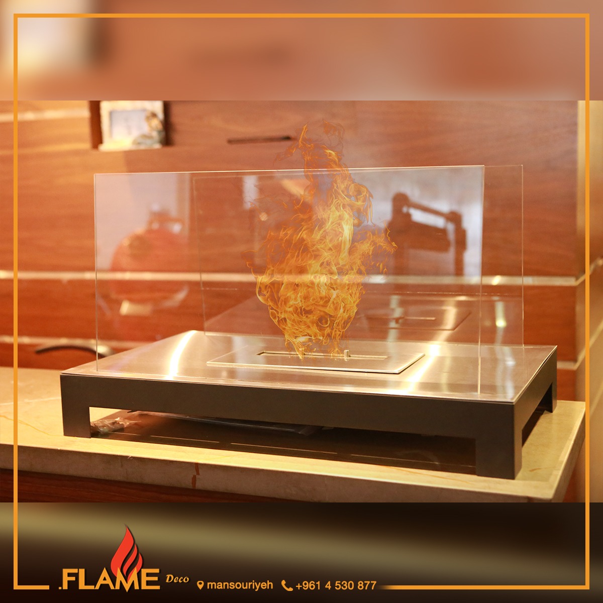 island.jpg Eurotherm ISLAND ,free standing Ethanol Fireplace - Image 1