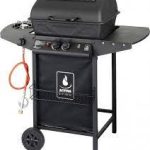 Activa Lava rock gas grill with side  cooker