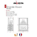INVICTA FRANCE Wood Fireplace Wide View 80 Raisable - Image 3