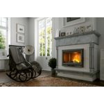 NORDFLAM -REMUS- Wood Fireplace 75cm, with valve ,  lateral - Image 3