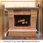 wood fireplace-VIOLETTE