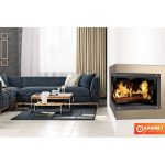 KAWMET -la romaine-W17rb- Wood Fireplace Corner Right 70cm lateral - Image 3