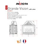 INVICTA Wood Fireplace Wide View 80 with valve Lateral - Image 4